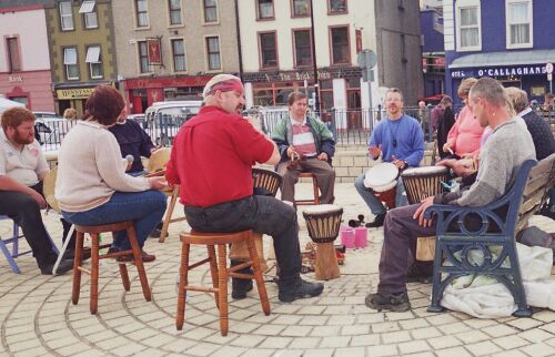 Drumming workshops for Rehab at Bantry, facilitated by Thomas Wiegandt